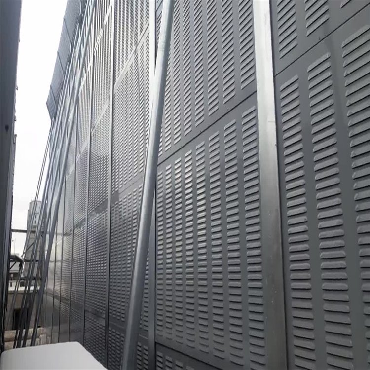山東高速公路金屬聲屏障戶(hù)外百葉孔隔音板吸音降噪隔音墻 - 愛(ài)企查